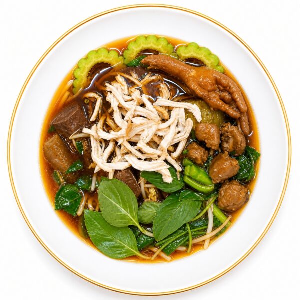 เกาเหลาไก่รวม(ไก่ฉีก,ตีน1,ข้อใหญ่5)