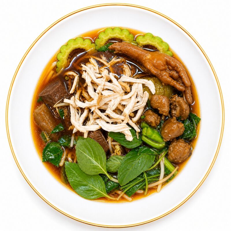 เกาเหลาไก่รวม(ไก่ฉีก,ตีน1,ข้อใหญ่5)