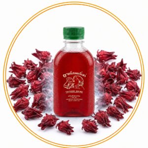 น้ำกระเจี๊ยบยายโสม(สูตรหวานน้อย350ml)