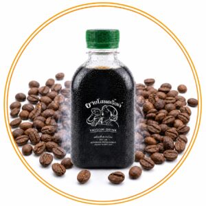 น้ำชาดำเย็นยายโสม(สูตรหวานน้อย350ml)