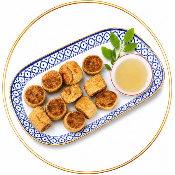 ไก่จ๊อทอดกรอบ(10ชิ้น)พร้อมน้ำจิ้มบ๊วยรสเด็ด