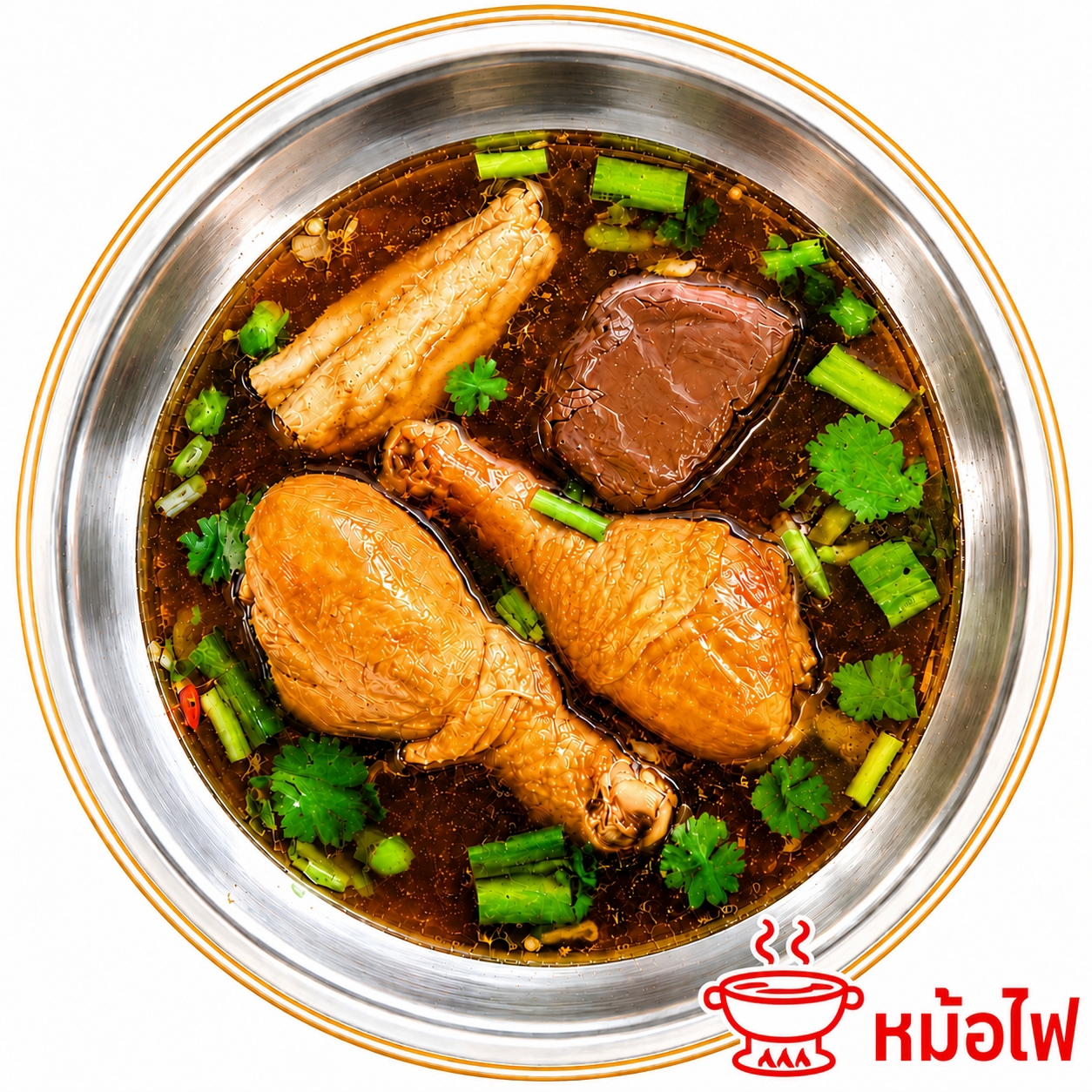 ซุปเปอร์น่องไก่หม้อไฟ(2น่องใหญ่)
