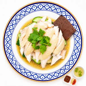 ไก่สับล้วนจานเล็ก(เนื้อน่องสะโพก+น้ำซอสราสสูตรเด็ด)